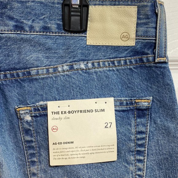 AG Adriano Goldschmied Women's Ex Boyfriend Slim Jeans Sz 27 New With Tags - Picture 4 of 7